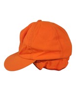 Cap America Hunting Hat Ear Flap Orange Cap Lined Winter Size L Large - £18.24 GBP