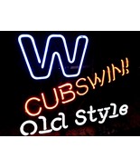 MLB Chicago Cubs Old Style Baseball Beer Neon Light Sign 16&quot; x 15&quot; - £390.13 GBP