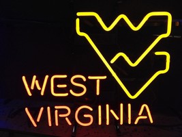 NCAA West Virginia WV Mountaineers University Basketball Neon Sign 18&quot; x 14&quot; - £398.87 GBP