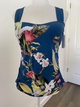 Jantzen Floral Tankini Swimsuit Top NWTS Size 10 - £28.40 GBP