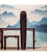 Guqin Chaotic style Cinnabar red Old cedar wood Chinese string instruments - $984.54 CAD