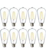 Sunco 10 Pack 60W Vintage Led Edison Bulbs Equivalent 8.5W Cri92 800 Lum... - $61.67 CAD