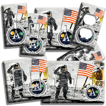 Nasa Space Astronaut Apollo Moon Landing Switch Wall Plate Outlet Room Art Decor - $16.73+