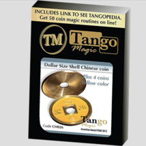 Dollar Size Shell Chinese Coin (Yellow) by Tango Magic (CH026) - £23.73 GBP