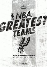 NBA Greatest Teams San Antonio Spurs Best of West DVD - £6.57 GBP