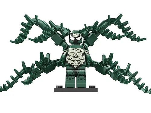 Building Custom Lasher Venom Marvel Spider Man Dark Green Minifigure  - $7.99