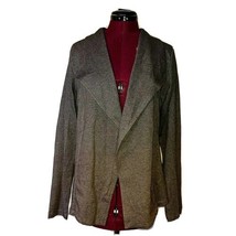 Style &amp; Co Cardigan Sweater Heather Grey Women Knit Open Front Size Medium - £26.41 GBP