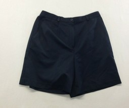 Haggar Women&#39;s Size 14 Solid Black Silky Walking Shorts - $10.74 CAD