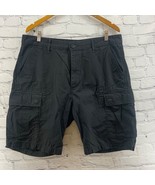 Levi’s Shorts Mens Sz 36 Dark Gray Cargo Flap Pockets 100% Cotton Casual - £15.79 GBP