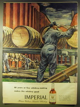 1946 Hiram Walker&#39;s Imperial Whiskey Advertisement - art by Zoltan Sepeshy - £14.78 GBP