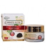 Anti-Wrinkle Moisturizer 50gr Night Cream Rose Alba water Caviar extract... - £8.29 GBP