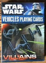 Star Wars Vehicles Villains Playing Cards - New, Sealed - $7.79