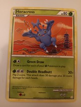 Pokemon 2010 HeartGold SoulSilver Heracross 43/123 Single Trading Card NM - £15.97 GBP