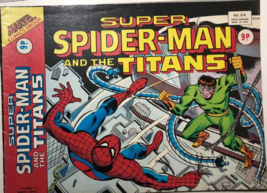 Super SPIDER-MAN &amp; The Titans #214 (1977) Marvel Comics Uk VG+/FINE- - £15.81 GBP