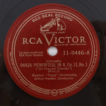 Arthur Fiedler, Boston Pops Orchestra - Danza Piemontese In A 12&quot; 78rpm 11-9446 - £22.41 GBP
