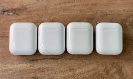 AS-IS 4 Pcs Apple AirPods 2nd Gen A1602 Charging case &amp; Left Earpiece- For Parts - £78.95 GBP