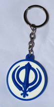 Premium Quality Sikh Khalsa Singh KHANDA Keyring Key Chain Punjabi Gift - £6.23 GBP