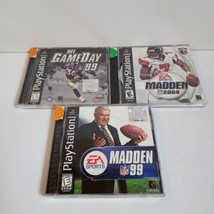 Playstation 1 Games Lot Not Tested Madden Nfl 99 2004 Nfl Game Day 99 - £7.44 GBP