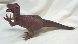 Vintage Brown Velociraptor Raptor Dinosaur 8&quot; Plastic Toy Figure - £11.84 GBP