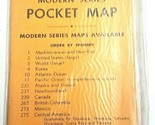 NOS Sealed Vintage 1950&#39;s Cram&#39;s Modern Series Pocket Map Pacific Ocean #11 - £11.33 GBP