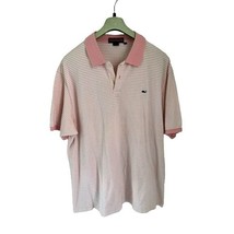 Vineyard Vines Polo Piques Pink White Stripes Short Sleeve Cotton Size X... - $24.74