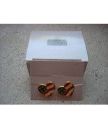 avon fashion flag pierced earrings nib - $20.00