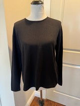 Saks Fifth Avenue The Works Black Merino Wool Knitted Top SZ XL Vintage ... - $1,088.76 MXN