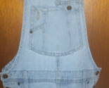 LEI Denim Jean Short Overalls Size Small Button Sides Bib Front Light Blue - $15.99