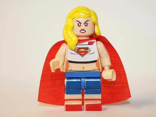 CStore Supergirl White shirt movie DC Minifigure Custom Toys Action Figures - £5.07 GBP