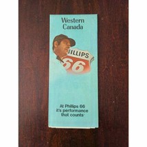 Western Canada Road Map Courtesy of Phillips 66 1972 Edtion - £10.61 GBP