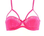 L&#39;AGENT BY AGENT PROVOCATEUR Womens Bra Padded Floral Lace Pink Size 32B - $29.09
