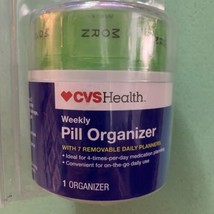 Weekly Pill Organizer ~ 7 Daily Pill Planners ~ 4 Times A Day Med Storage  Green - £9.40 GBP