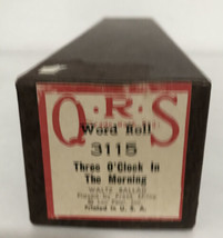 New QRS Music Piano Word Roll 3115 Three O’clock In The Morning Waltz Ballad Leo - £19.57 GBP