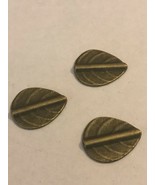 3 pcs Leaf Alloy Beads For Jewelry Making - $3.95
