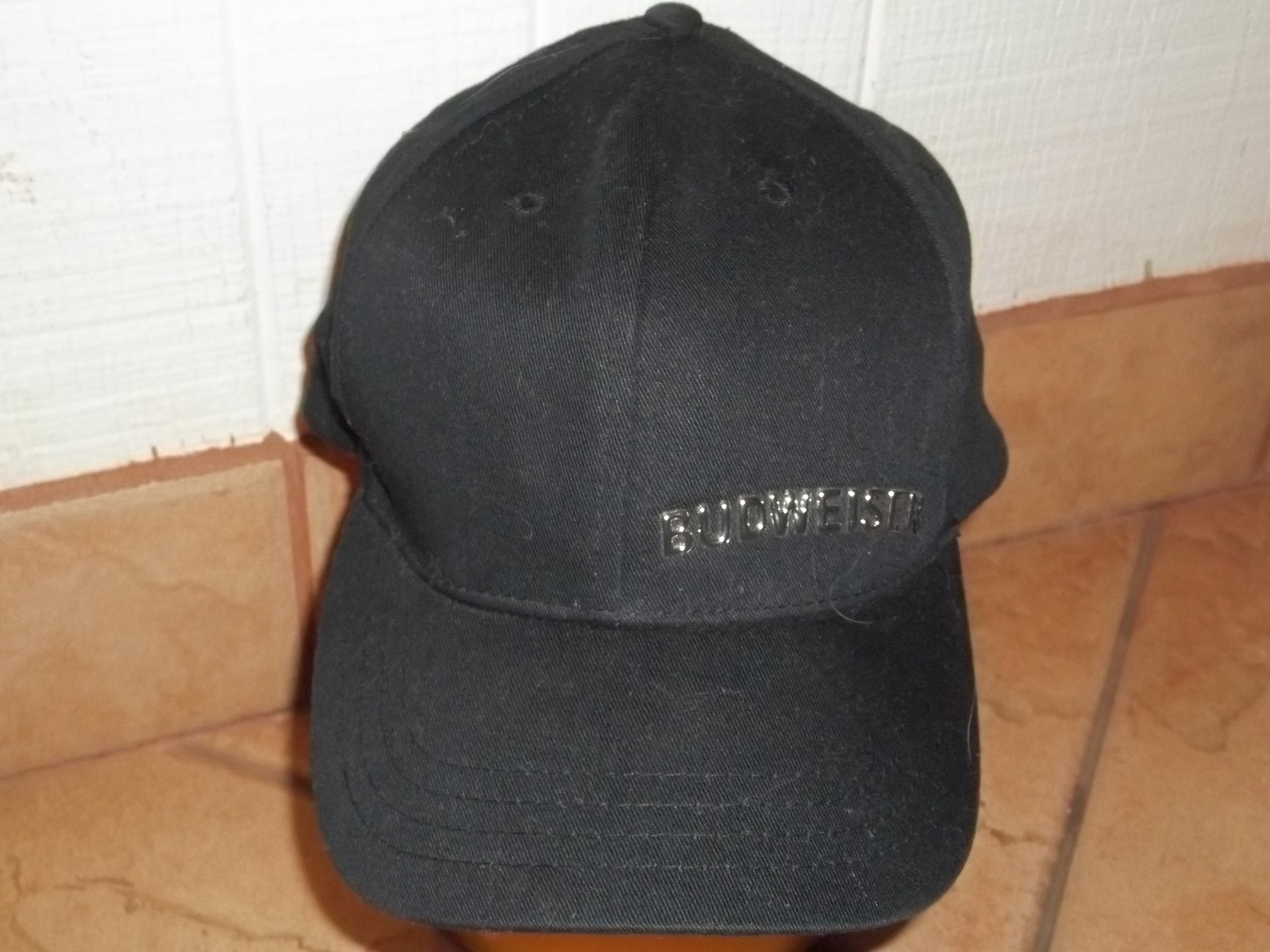 baseball cap hat unisex black adjustable in back BUDWEISER nwot - $21.00