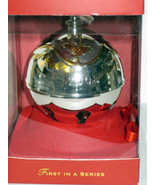 NIB Lenox 2008 Macy&#39;s Limited Edition Silver Plated Sleigh Bell Gold Trim - £19.83 GBP