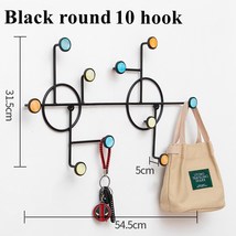 Black Retro Entryway Coat Hanger Hooks, Rustic Metal Coat Rack Wall Mounted - £79.68 GBP