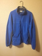 Columbia Sportswear Fleece Jacket Men&#39;s 2XL Blue Zip Up Winter Wear - £17.13 GBP