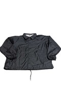 Soffe XL Blank Black Lined Snap Windbreaker Breakaway Track Jacket Vinta... - $29.70