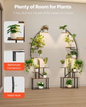 VEVOR Plant Stand Indoor with Grow Lights 2 Pack 65.5&quot; Tall 7-Tier Plant... - $2,802.82 MXN