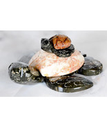 Hand Carved Marble Stone Sea Turtle  3.5 ” w/  Baby Turtle Unique 1 Rand... - $300.00 MXN