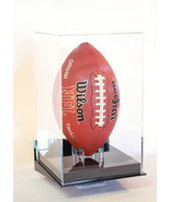 Football display case vertical wall mount full size 85% UV  acrylic NFL ... - $72.17 CAD
