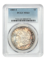 1885-S $1 PCGS MS64 - $891.19