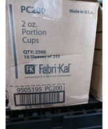 Fabri-Kal PC200 Portion Cups, 2 oz, Clear (Case of 2500) - $962.88 MXN