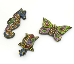 Mosaic Hand-Painted Animal Design Magnets - Choose design - $3.99