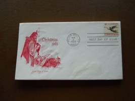 1965 Christmas First Day Issue Envelope Christmas Angels Stamps FDC - $2.50