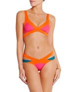NWT Agent Provocateur Mazzy PopStar Colorblock Bikini Swimsuit sz 4 top/... - €145,11 EUR