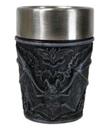 Set Of 4 Gothic Vampire Blood Sucking Night Terror Bats Shooter Shot Gla... - $47.85 CAD