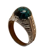 sterling silver 925 green Chryscollite Turquoise ring size 9.5 - $147.99 CAD