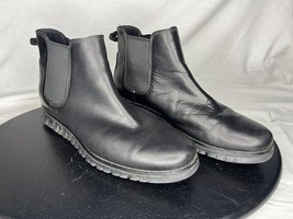 Cole Haan Boots Mens 10 M Zerogrand Ankle Chelsea C30163 Black Leather P... - $50.00